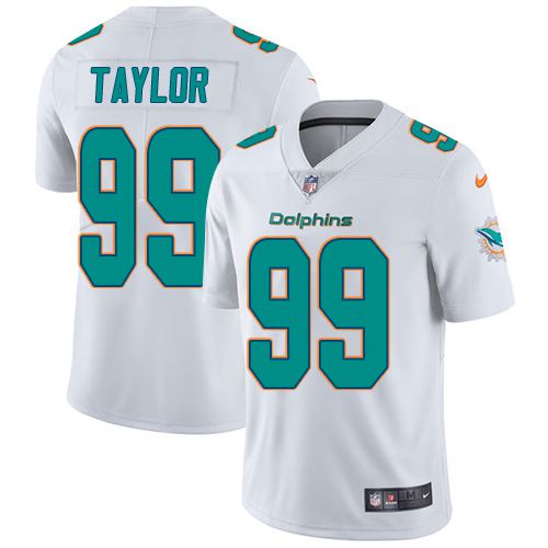 Men Miami Dolphins #99 Jason Taylor Nike White Limited NFL Jersey